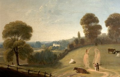 View Across Nottingham Park with Lenton Priory in the Distance by Thomas Barber